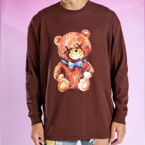 Boohoo OVERSIZED TEDDY COLLECTION LS T-SHIRT - Picture 1 of 2